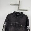 69315dfa908475d562cda260 New BALENCIAGA Paris 24SS Limited Dragon Year Graffiti Letter Vintage Washed Denim Jacket - Top-Quality Original Single Version
