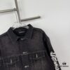 69315e02908475d562cda261 New BALENCIAGA Paris 24SS Limited Dragon Year Graffiti Letter Vintage Washed Denim Jacket - Top-Quality Original Single Version