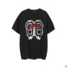 69315e5f908475d562cda271 New BALENCIAGA 2024 SS Double-B Digital Print Crew Neck Short Sleeve T-Shirt Unisex