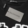 69315e79908475d562cda27a New BALENCIAGA 2024 SS Double-B Digital Print Crew Neck Short Sleeve T-Shirt Unisex