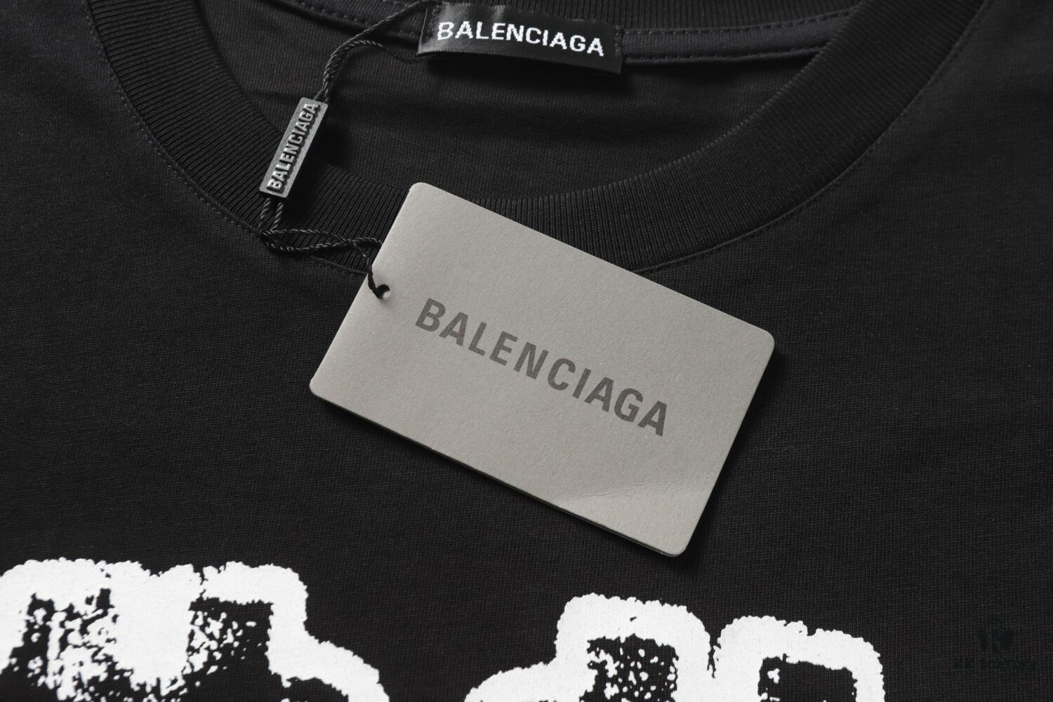 69315e79908475d562cda27a New BALENCIAGA 2024 SS Double-B Digital Print Crew Neck Short Sleeve T-Shirt Unisex