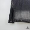 69315ec2908475d562cda285 New Balenciaga Logo Embroidered Washed Denim Gray Jacket