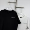 Balenciaga Classic Letter Print Tassel Logo Embroidered Round Neck Short Sleeve T-Shirt Minimalist