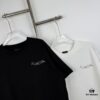 Balenciaga Classic Letter Print Tassel Logo Embroidered Round Neck Short Sleeve T-Shirt Minimalist