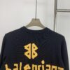 69315fbf908475d562cda2a8 New Arrival Balenciaga 24SS Jacquard Yellow Tape Unisex Sweater