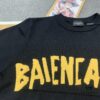 69315fdf908475d562cda2ad New Arrival Balenciaga 24SS Jacquard Yellow Tape Unisex Sweater