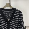Paris Embroidered Knit Cardigan Jacket Unisex Design