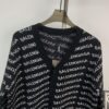 Paris Embroidered Knit Cardigan Jacket Unisex Design