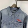 693160ff908475d562cda2d5 New Balenciaga Streetwear 3M Embroidery Unisex High-Quality Washed Denim Jacket