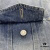 69316118908475d562cda2d9 New Balenciaga Streetwear 3M Embroidery Unisex High-Quality Washed Denim Jacket