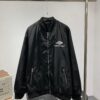 69316130908475d562cda2de New Balenciaga 2023 Embroidered Stand Collar Jacket Unisex Waterproof Coated Double-Layer with Lining