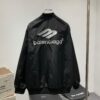 69316137908475d562cda2e0 New Balenciaga 2023 Embroidered Stand Collar Jacket Unisex Waterproof Coated Double-Layer with Lining
