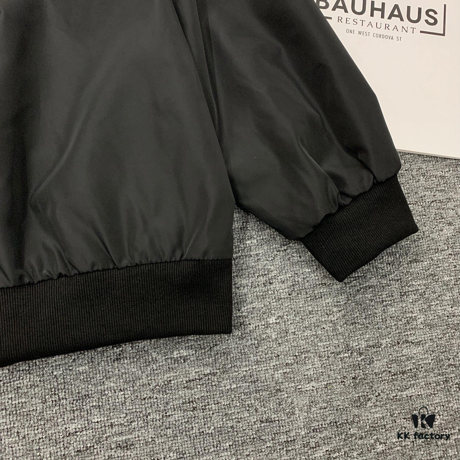 69316151908475d562cda2e7 New Balenciaga 2023 Embroidered Stand Collar Jacket Unisex Waterproof Coated Double-Layer with Lining