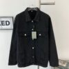 693161d7908475d562cda301 Balenciaga Double B Graffiti White Splatter Print Vintage Wash Denim Jacket
