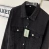 693161df908475d562cda302 Balenciaga Double B Graffiti White Splatter Print Vintage Wash Denim Jacket