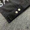 693161ef908475d562cda306 Balenciaga Double B Graffiti White Splatter Print Vintage Wash Denim Jacket
