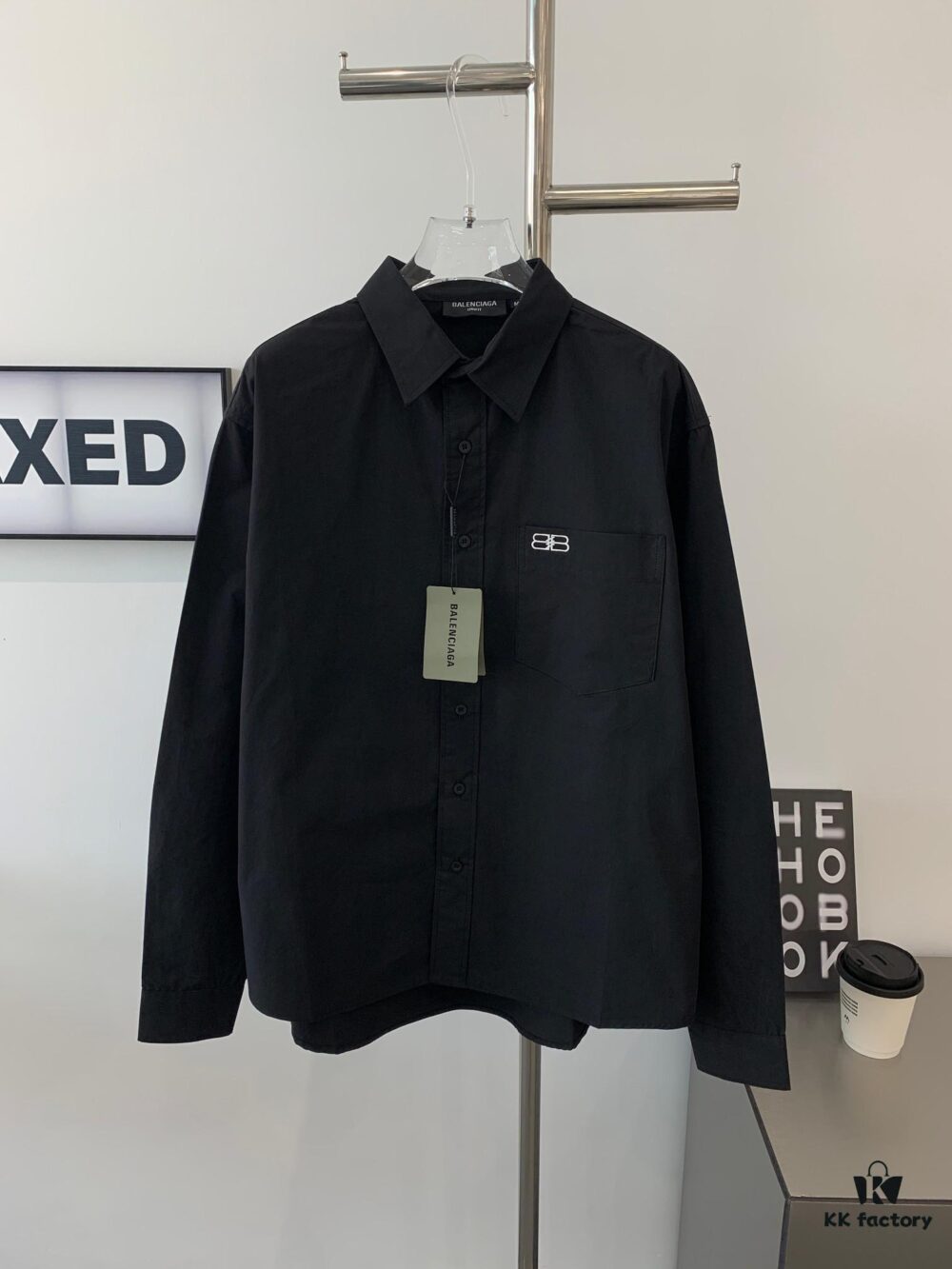 6931623f908475d562cda316 New Balenciaga BLCG 24SS Batman Heavy Embroidery Long-Sleeve Shirt