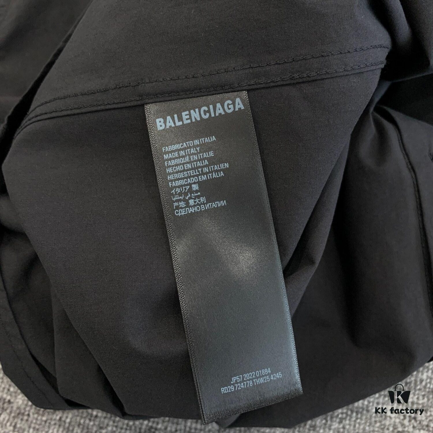 New Balenciaga BLCG 24SS Batman Heavy Embroidery Long-Sleeve Shirt