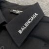 69316270908475d562cda321 New BALENCIAGA BLCG 24SS Long-Sleeve Shirt with Embroidered Logo at Collar, Minimalist Design