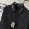 69316274908475d562cda322 New BALENCIAGA BLCG 24SS Long-Sleeve Shirt with Embroidered Logo at Collar, Minimalist Design