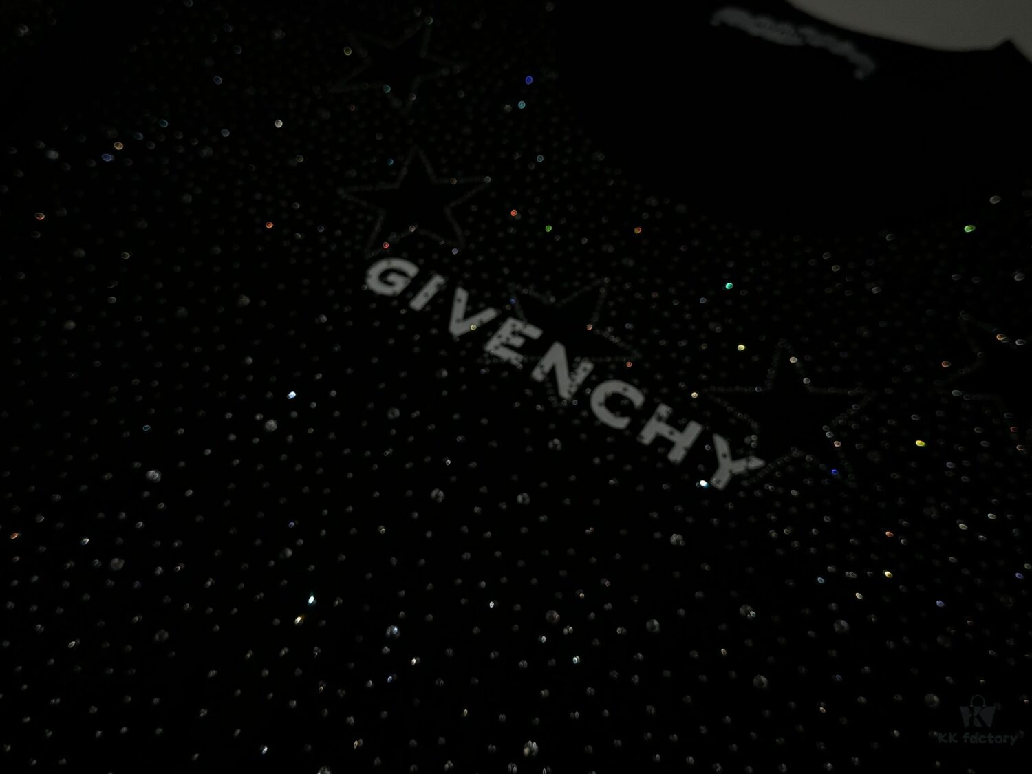 693162e7908475d562cda34c 2025 New Balenciaga Rhinestone Embellished Short Sleeve T-Shirt