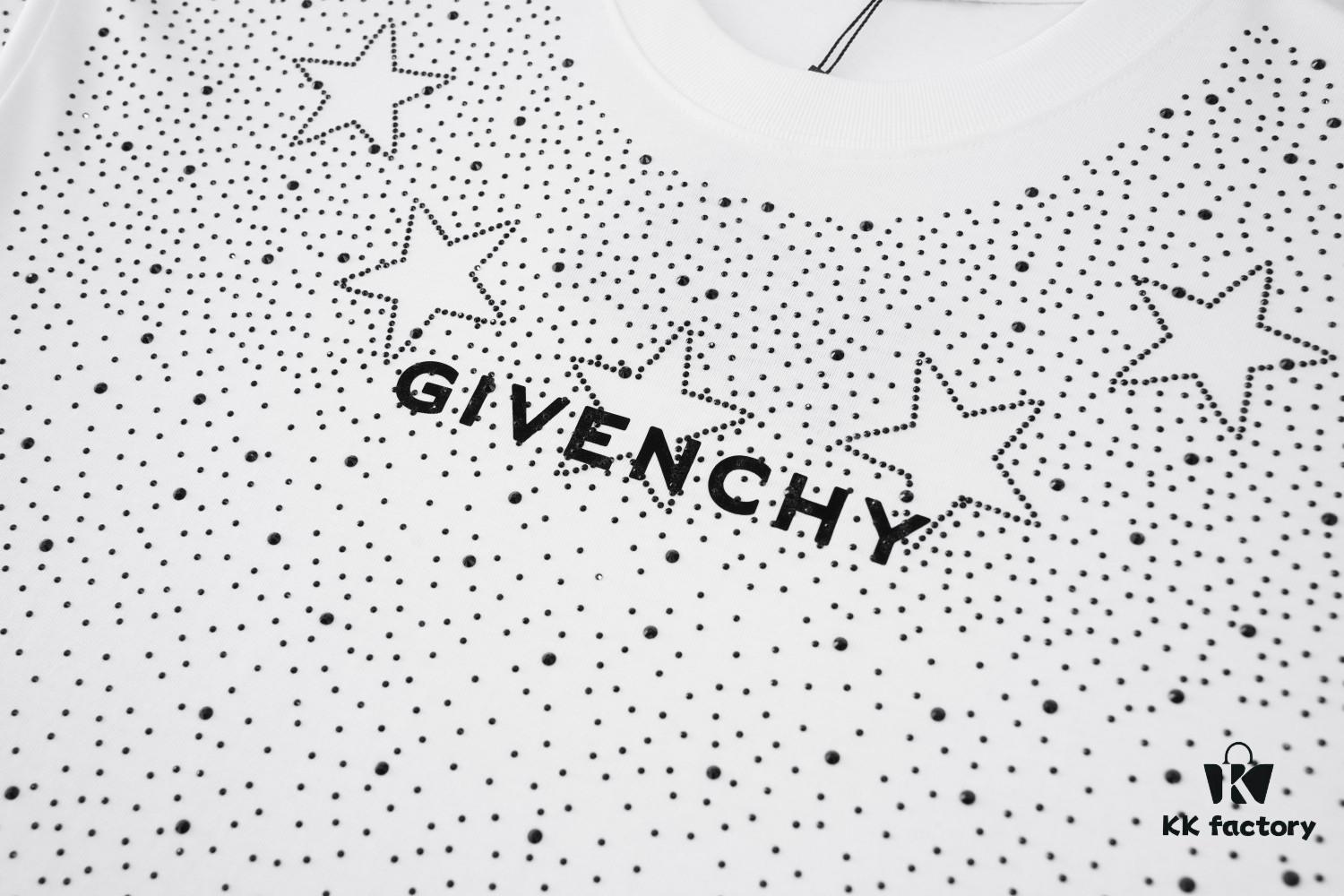 69316300908475d562cda354 2025 New Balenciaga Rhinestone Embellished Short Sleeve T-Shirt