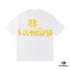 69316351908475d562cda376 2025 New Arrival Balenciaga Yellow Tape Short Sleeve T-Shirt