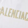 69316355908475d562cda378 2025 New Arrival Balenciaga Yellow Tape Short Sleeve T-Shirt