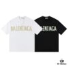 6931635d908475d562cda37c 2025 New Arrival Balenciaga Yellow Tape Short Sleeve T-Shirt