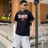 6931691c908475d562cda484 BALENCIAGA New Classic Letter Graffiti Print Casual Round Neck Short Sleeve T-Shirt