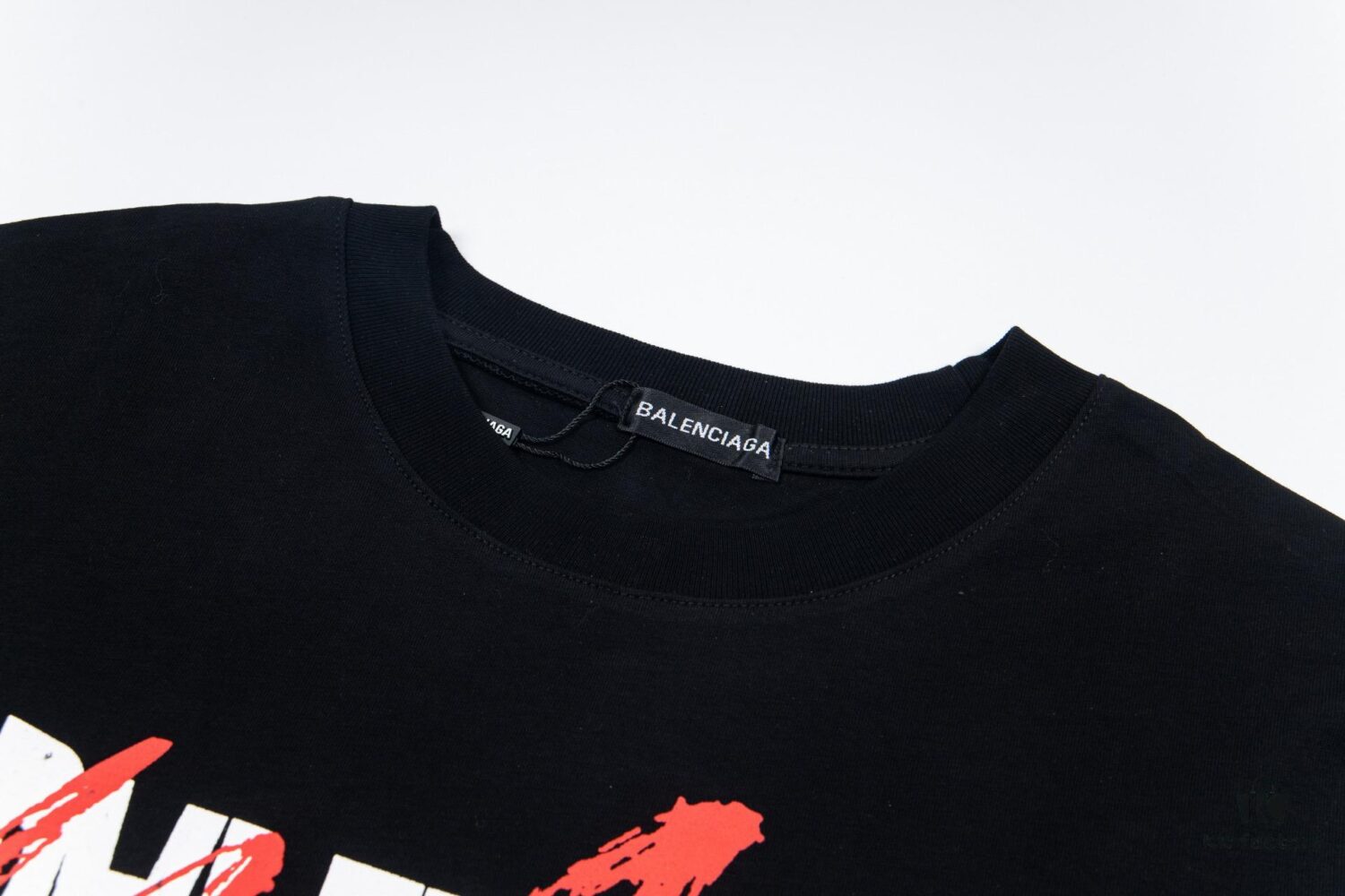 69316933908475d562cda489 BALENCIAGA New Classic Letter Graffiti Print Casual Round Neck Short Sleeve T-Shirt