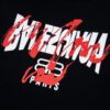 69316939908475d562cda48a BALENCIAGA New Classic Letter Graffiti Print Casual Round Neck Short Sleeve T-Shirt