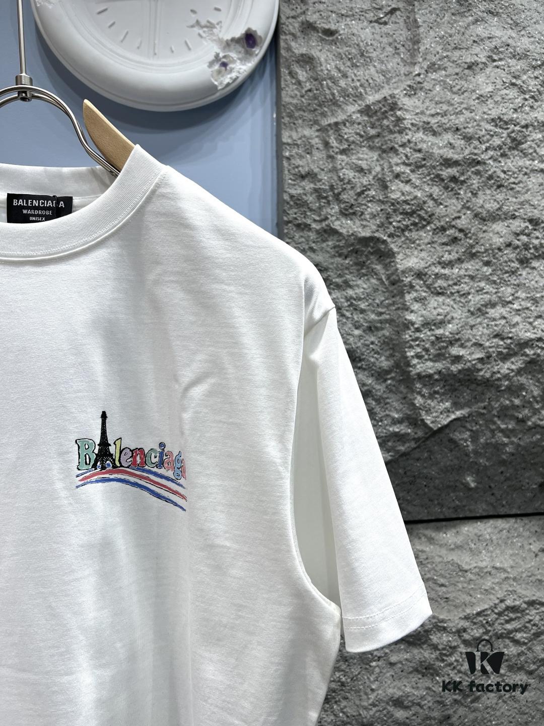 69316966908475d562cda492 Balenciaga Wave Cola Series Short Sleeve T-Shirt