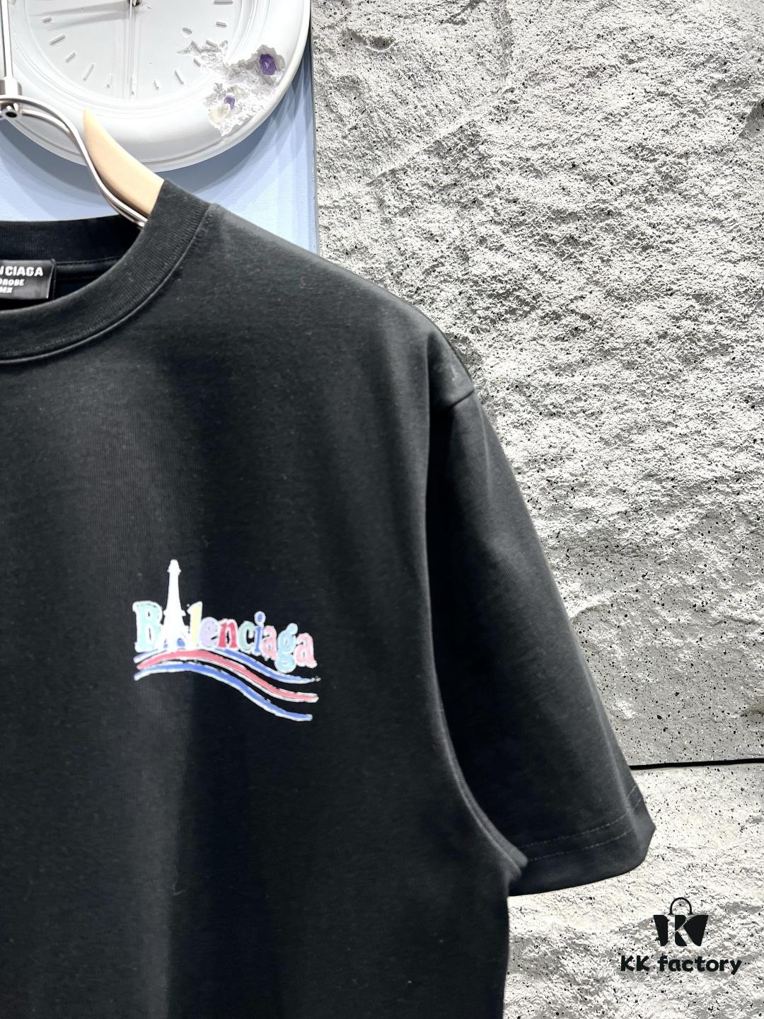 693169b7908475d562cda49c Balenciaga Wave Cola Series Short-Sleeve T-Shirt