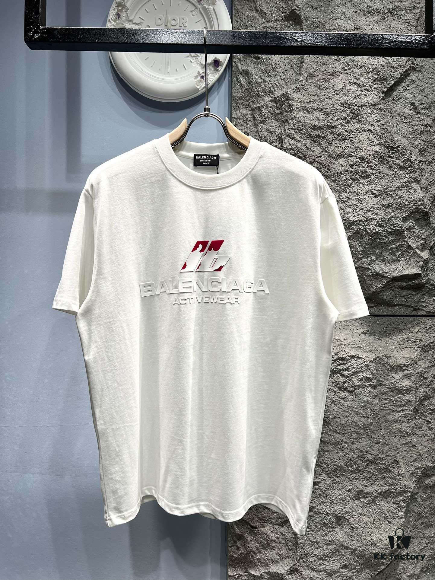 693169d6908475d562cda4a3 Balenciaga Patchwork Print Logo T-Shirt