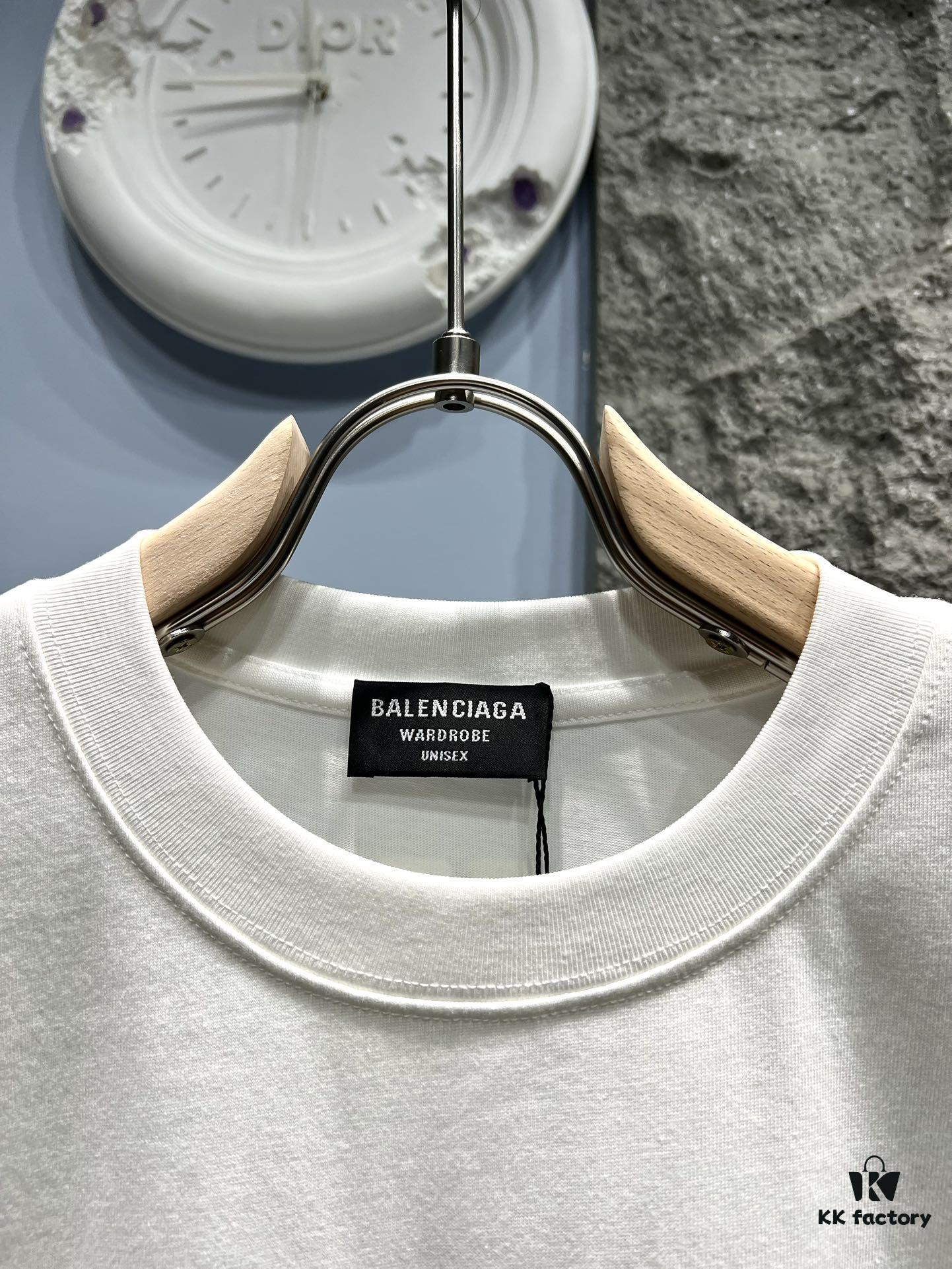 693169d9908475d562cda4a4 Balenciaga Patchwork Print Logo T-Shirt