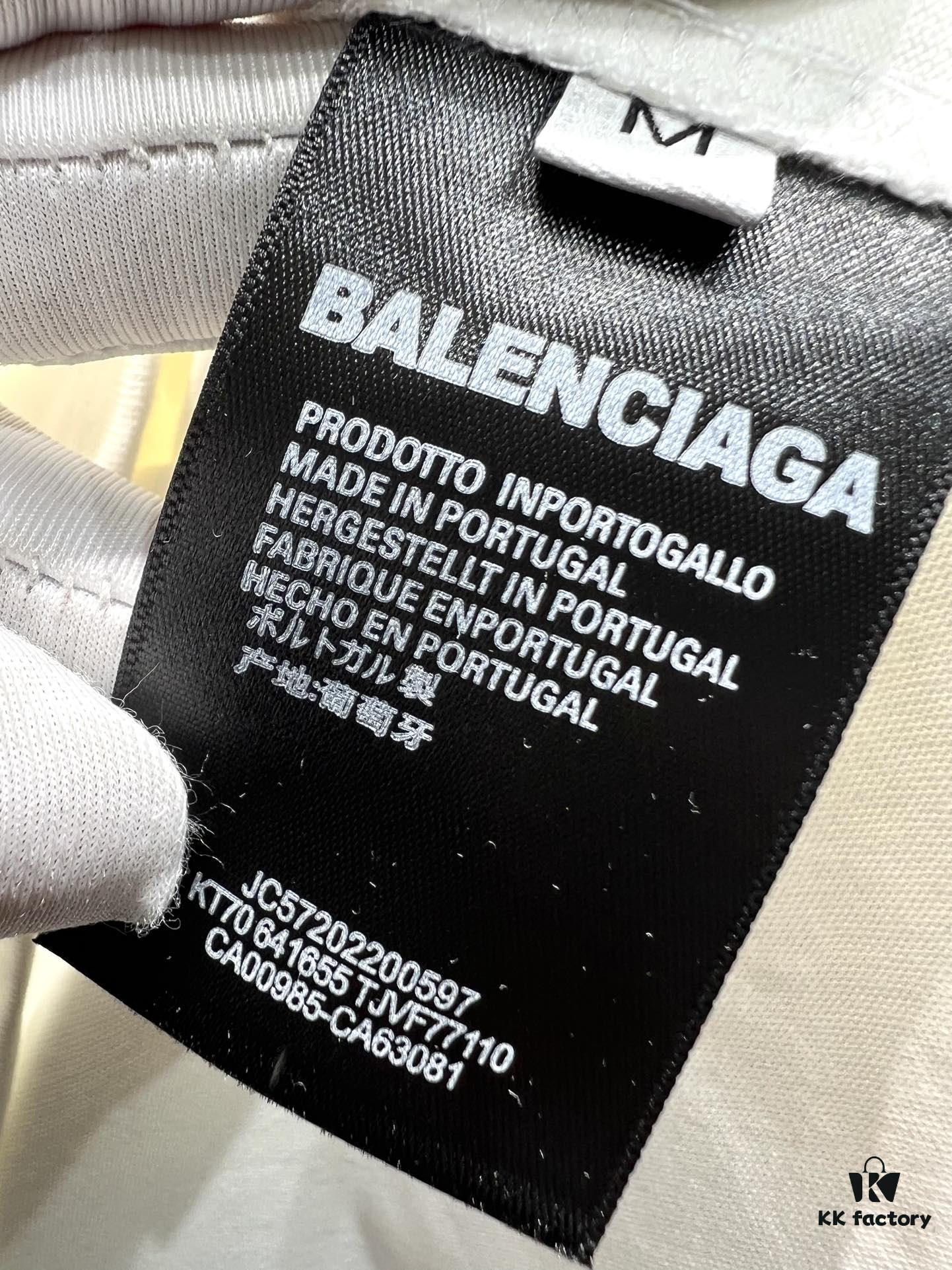 693169f2908475d562cda4a8 Balenciaga Patchwork Print Logo T-Shirt