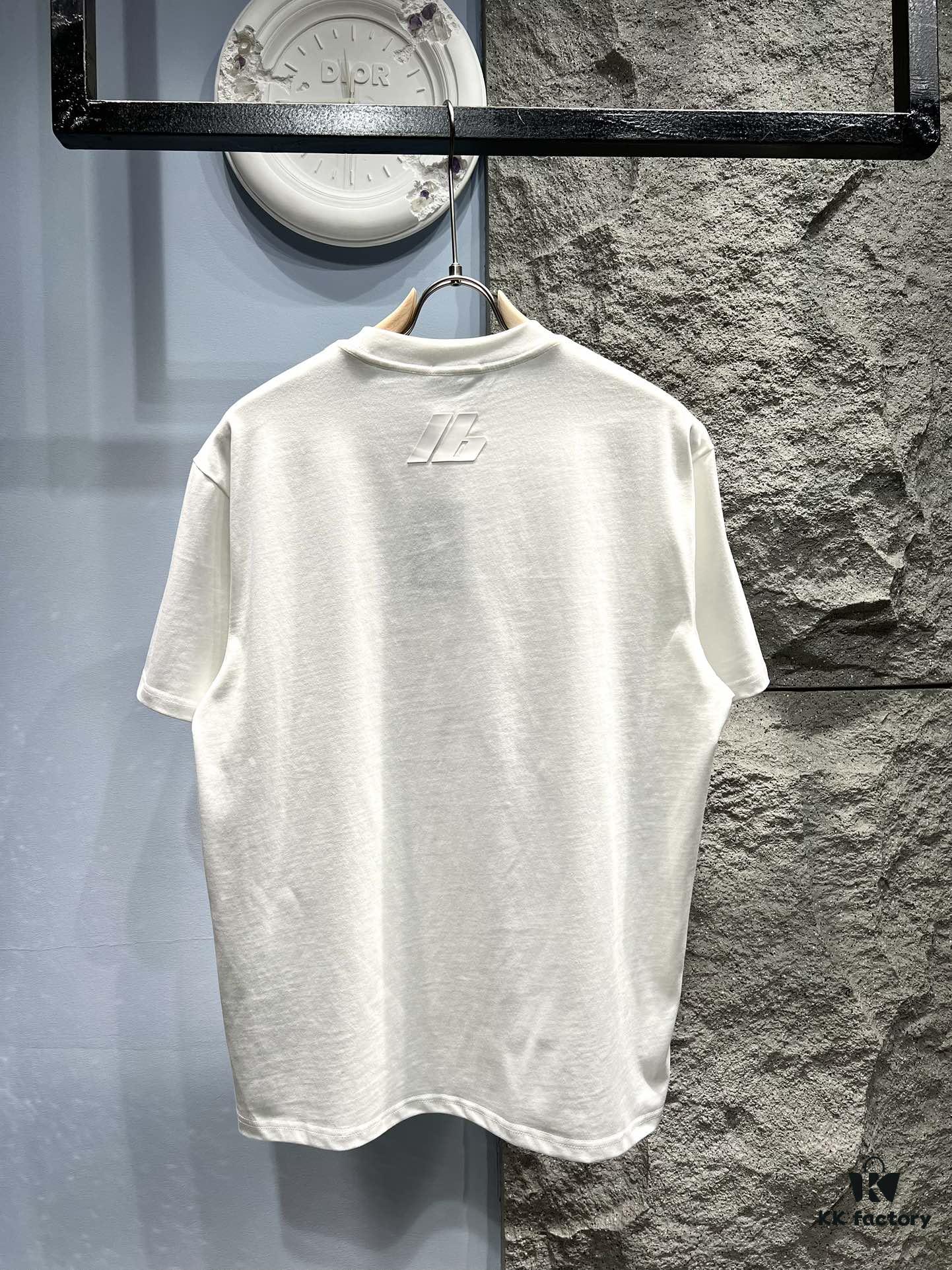 693169f9908475d562cda4aa Balenciaga Patchwork Print Logo T-Shirt