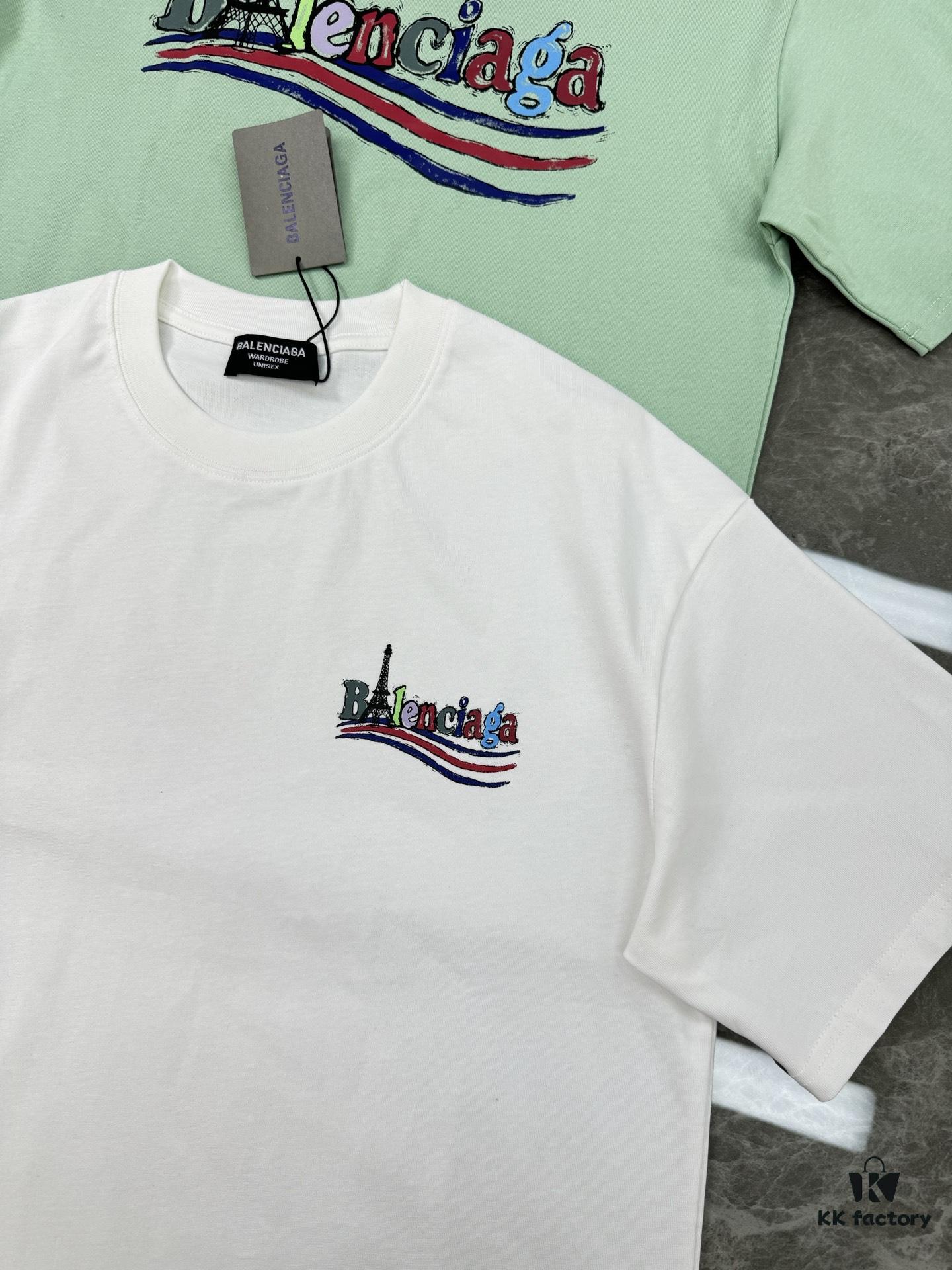 69316c3d908475d562cda513 Balenciaga 25S New Coke Logo T-Shirt, Unisex Oversized Fit, 260g Pure Cotton Fabric