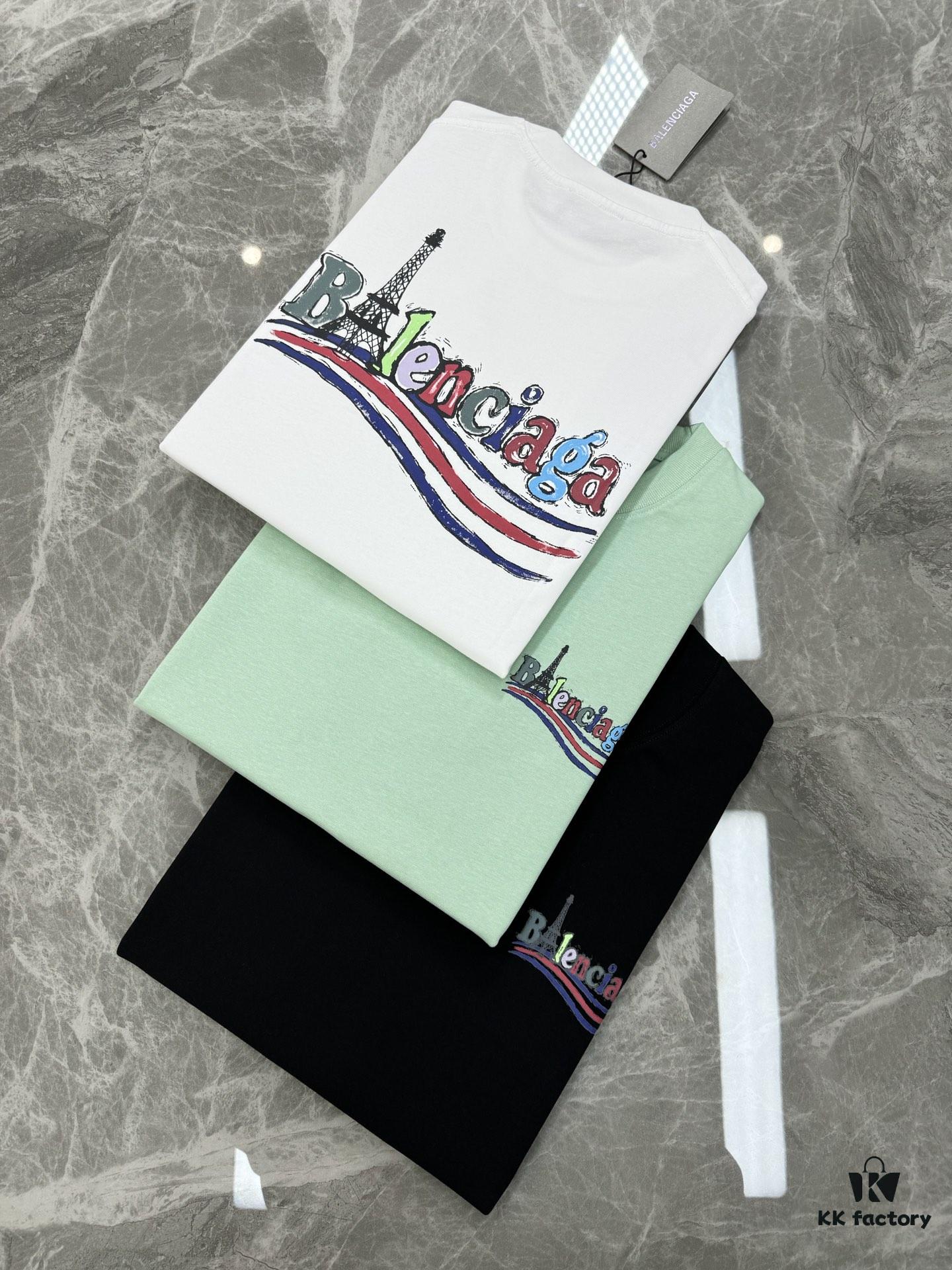 69316c53908475d562cda518 Balenciaga 25S New Coke Logo T-Shirt, Unisex Oversized Fit, 260g Pure Cotton Fabric