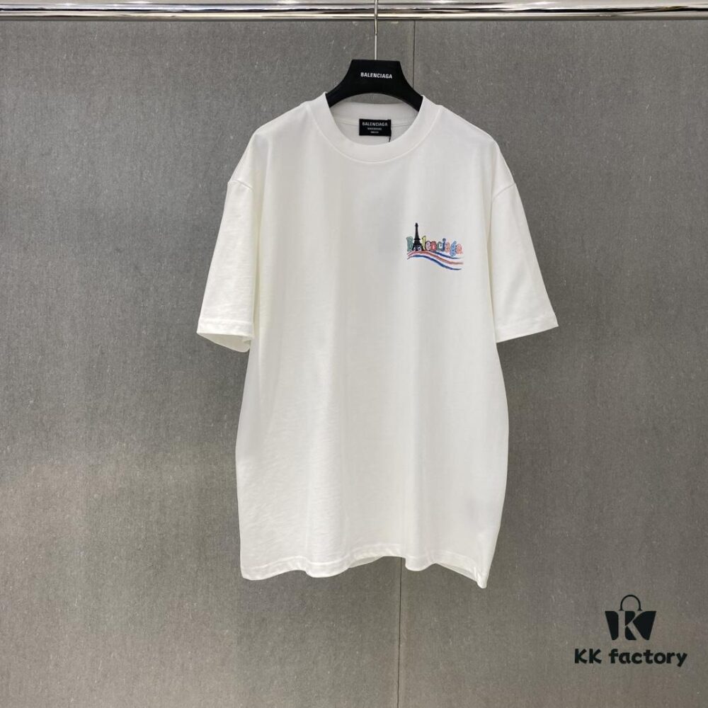 69316d84908475d562cda548 Bl 2025 Spring and Summer New Arrival Pure Cotton Colorful Letter Print Short Sleeve T-Shirt