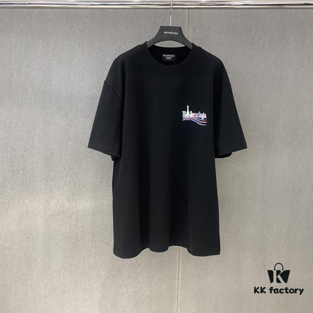 69316db6908475d562cda552 Bl 2025 Spring and Summer New Arrival Pure Cotton Colorful Letter Print Short Sleeve T-Shirt