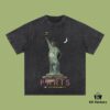 69316e31908475d562cda56c High-End Quality Balenciaga 2025 Fall Spring/Summer Collection Liberty Statue 🗽 Short Sleeve T-Shirt, Imported Kangnan Digital Direct-to-Garment Printing, Custom-Dyed Premium Streetwear, 26-Single 100% Washed 300G Double-Yarn Cotton, Garment-Dyed and Snow-Washed Finish, OS Loose Fit Unisex Design
