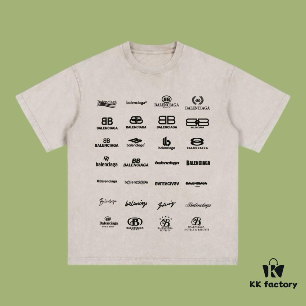 69316eb5908475d562cda586 High-Quality Balenciaga 2025 Fall Spring/Summer Collection LOGO Wall Graphic Short-Sleeve T-Shirt Made with Imported Kanglong Digital Direct-to-Garment Printing, Custom-Dyed Premium Streetwear 26S Double-Yarn 100% Washed 300G Garment-Dyed and Snow-Washed OS Loose Fit Unisex