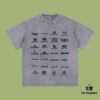 69316eec908475d562cda590 High-End Quality Balenciaga 2025 Fall Spring/Summer Collection LOGO Wall Short Sleeve T-Shirt, Imported Kanglong Digital Direct-to-Garment Printing, Premium Streetwear Dyed with 26-Single 100% Cotton, Post-Wash Weight 300g, Garment-Dyed and Washed with Snowflake Fading Effect, OS Loose Fit Unisex