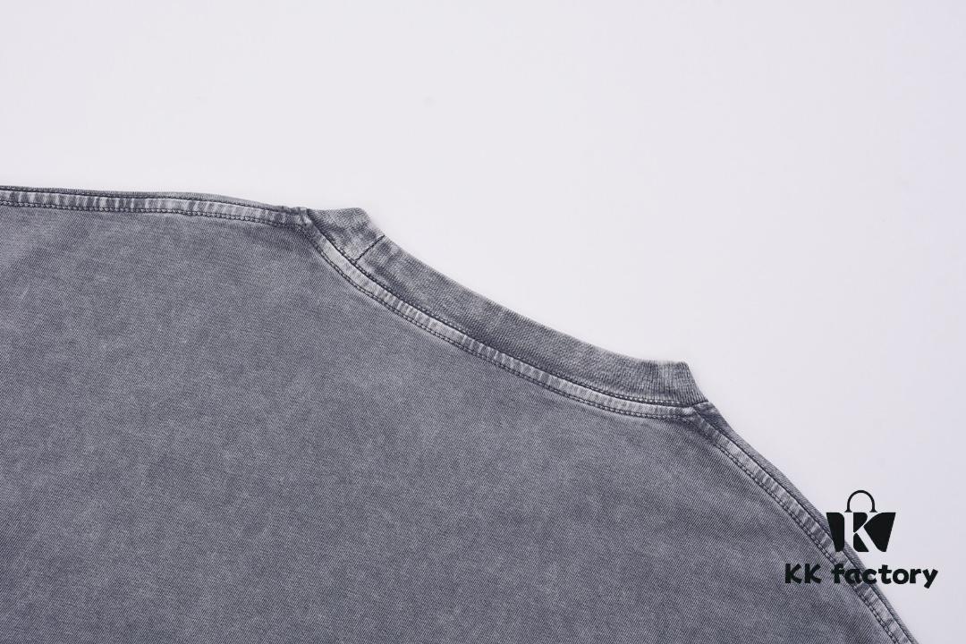 69316efa908475d562cda595 High-End Quality Balenciaga 2025 Fall Spring/Summer Collection LOGO Wall Short Sleeve T-Shirt, Imported Kanglong Digital Direct-to-Garment Printing, Premium Streetwear Dyed with 26-Single 100% Cotton, Post-Wash Weight 300g, Garment-Dyed and Washed with Snowflake Fading Effect, OS Loose Fit Unisex