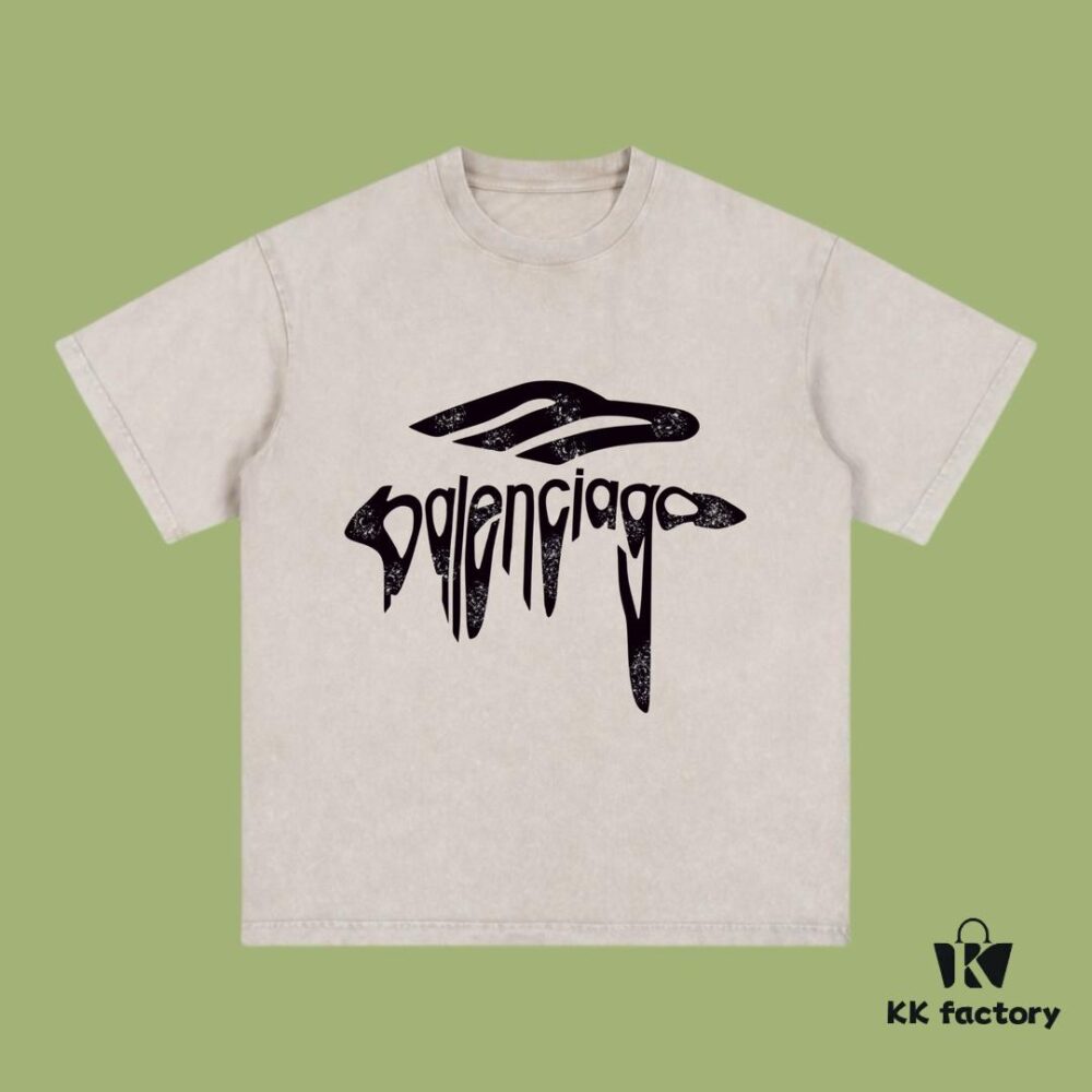 69316fc6908475d562cda5bb High-End Quality Balenciaga 2025 Fall Spring/Summer Collection Art Logo Short-Sleeve T-Shirt