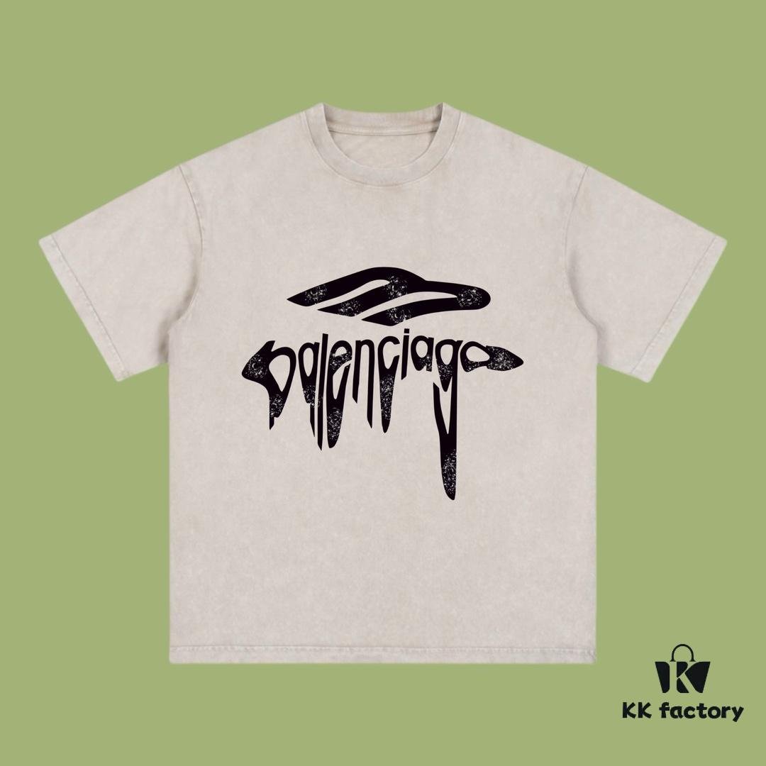 69316fc6908475d562cda5bb High-End Quality Balenciaga 2025 Fall Spring/Summer Collection Art Logo Short-Sleeve T-Shirt