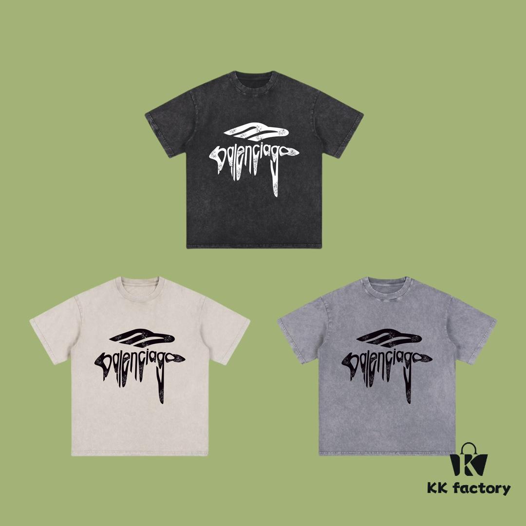 69316fcc908475d562cda5bd High-End Quality Balenciaga 2025 Fall Spring/Summer Collection Art Logo Short-Sleeve T-Shirt