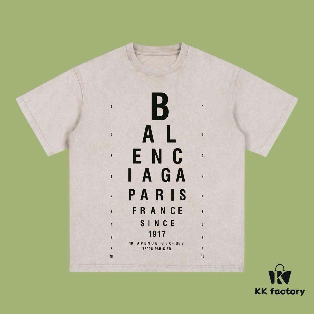 69317047908475d562cda5de High-End Quality Balenciaga 2025 Fall Spring/Summer Collection Slogan 1917 Short Sleeve T-Shirt